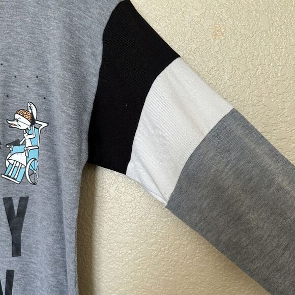 Creepy Crew Nightmare Before Christmas Didn’t Tunic Sweater Grey Black Jack Med - Picture 6 of 8